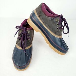 G.H. Bass Women's Icicle Duck Rain Boots Blue Waterproof Size 6M‎